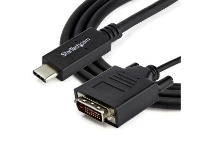 Adaptér USB C na DVI Startech CDP2DVIMM2MB Čierna