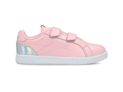 Detské vychádzkové topánky Reebok Royal Complete Clean 2 Velcro Ružová Striebristý (Veľkosť nohy 36,5)