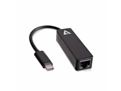 Sieťová karta USB C → RJ45 konektor V7 V7UCRJ45-BLK-1E