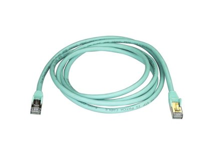 Sieťový kábel Startech 6ASPAT2MAQ UTP Kategória CAT6A Tyrkysová modrá (2 m)