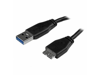 Kábel USB-A na Micro USB-B 3 m Startech USB3AUB3MS Čierna