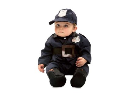 Kostým pre bábätká My Other Me policajt (Veľkosť 7–12 mesiacov)
