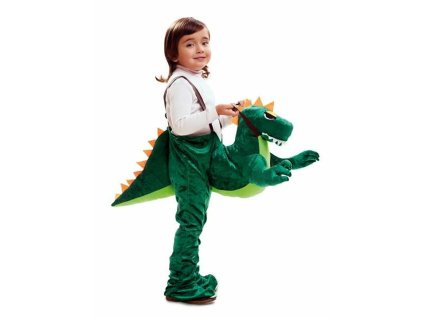 Kostým pre deti My Other Me Dino Rider zelená (Veľkosť 3–4 roky)