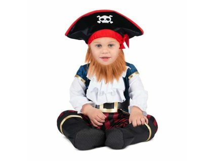 Kostým pre bábätká My Other Me pirát Čierna (Veľkosť 7–12 mesiacov)