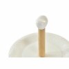 Servírovací stojan 3-poschodový DKD Home Decor Porcelán Bambus Biela (25,5 x 25,5 x 32,5 cm)