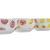 Porcelánové misky DKD Home Decor Ovocie (13,5 x 13,5 x 6,5 cm) (3 ks)