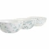 Servírovacia sada misiek s podnosom DKD Home Decor Porcelán Agátové drevo (30 x 9.5 x 1.3 cm) (9,5 x 9,5 x 4 cm)