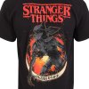 Unisex tričko s krátkym rukávom Stranger Things Demogorgon Upside Down Čierna