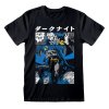 Unisex tričko s krátkym rukávom Batman Manga Cover Čierna