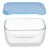 Sada dóz na potraviny SNOW BOX Sklo Polyetylén Transparentná Modrá (12,5 x 6 x 9,5 cm) (420 ml) (12 ks)