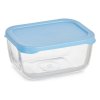 Sada dóz na potraviny SNOW BOX Sklo Polyetylén Transparentná Modrá (12,5 x 6 x 9,5 cm) (420 ml) (12 ks)