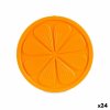 Chladiace vložky Pomaranč Plast Oranžová (250 ml) (17,5 x 1,5 x 17,5 cm) (24 ks)