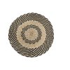 Prestieranie okrúhle DKD Home Decor Prírodná Čierna Prírodné vlákno (35 x 35 x 1 cm)