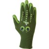 Detské záhradné rukavice JUBA Chobotnica Nylon Latex Zelená