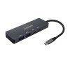 USB hub Aisens A109-0744 USB-C USB-A Sivá (4 porty)