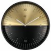 Nástenné hodiny Nextime 7335 Aluminium Čierna Zlatá (30 cm)