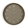 Nástenné hodiny Drevo Sivá PU (30,5 x 4,3 x 30,5 cm)