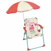 Detská plážová stolička a slnečník Fun House Peppa Pig (65 cm)