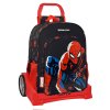 Školská taška na kolieskach Spiderman Hero Čierna (33 x 42 x 14 cm) (85 cm)