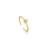 Dámsky prsteň Ania Haie R032-02G Mincové striebro Zlatá (Veľkosť 13)
