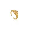 Dámsky prsteň Ania Haie R009-03G Mincové striebro Zlatá (Veľkosť 13)