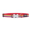 Základný obojok pre psa Red Dingo Rainbow Viacfarebná (Obvod krku 20-32 cm)