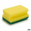 výhodná sada Hubka na riad Žltá Zelená Syntetické vlákno (4 x 9 x 6,5 cm) (96 kusov)