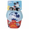 Darčeková sada pre deti Detské slnečné okuliare + Šiltovka 51 cm Mickey Mouse (2 ks)
