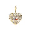 Dámsky prívesok Thomas Sabo IC12365-565-7 Prague Mincové striebro Zlatá (2 cm)