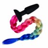 Análna zástrčka Whipsmart Dúhový chvost Silikónový Syntetické vlákno Viacfarebná (Ø 3 cm)