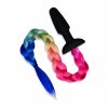 Análna zástrčka Whipsmart Dúhový chvost Silikónový Syntetické vlákno Viacfarebná (Ø 3 cm)