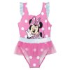 Detské / dievčenské jednodielne plavky Minnie Mouse Polyester Elastan Ružová