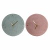 Nástenné hodiny DKD Home Decor Polyester (2 ks) (40 x 5 x 40 cm)