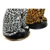 Dekorácia DKD Home Decor Leopard Živica (2 ks) (16 x 16 x 32 cm)
