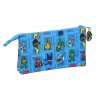 Trojitý peračník PJ Masks Modrá (22 x 12 x 3 cm)