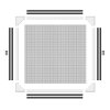 Sieťka proti komárom Schellenberg Magnetic S rámom Laminát Biela (100 x 120 cm)