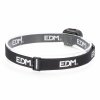 LED čelovka EDM 7 W 500 lm 200 lm Čierna