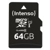 Pamäťová karta Micro SD s adaptérom INTENSO 34234 UHS-I XC Premium Čierna (Kapacita 64 GB)