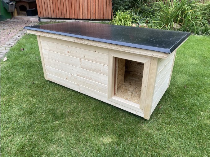 Zateplená psí bouda 90x180 cm