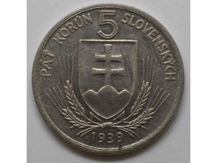 5 Koruna 1939 "Varianta"