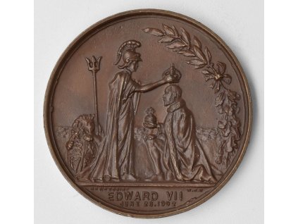 Medaile na korunovaci Edwarda VII 1902