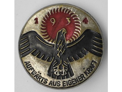 Odznak na II. říšskou silniční sbírku 1934
