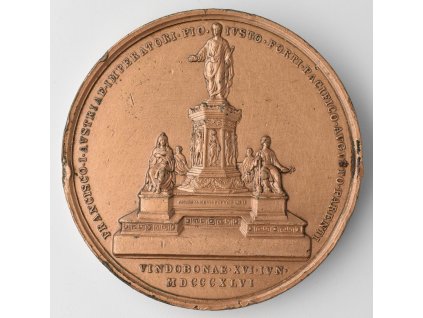 Odhalení pomníku císaře Františka II. ve Vídni 1846, Lange