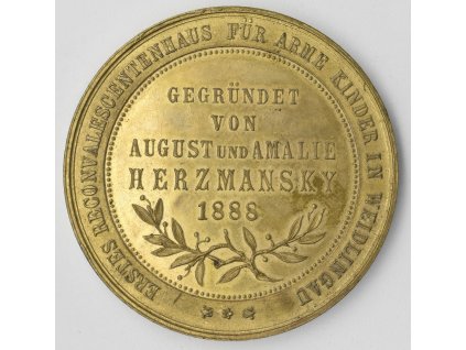 Založení prvního rehabilitačního centra pro děti manželi Herzmanskými Weidlingau 1888