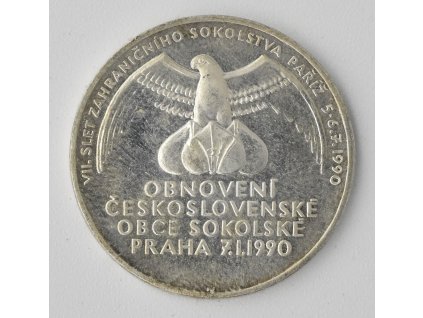 Tyrš, Obnovení ČOS při VII. sletu zahraničního sokolstva Paříž 1990, Poldaufová