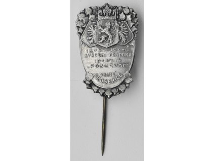 Svěcení praporu spolku vojenských vysloužilců Pobečvan Velké Prosenice 1914