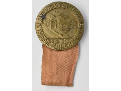 Upomínka na slavnostní otevření spolkového domu DTJ Plzeň 1931