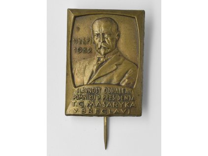 Slavnost odhalení pomníku presidenta T. G. Masaryka v Břeclavi 1932