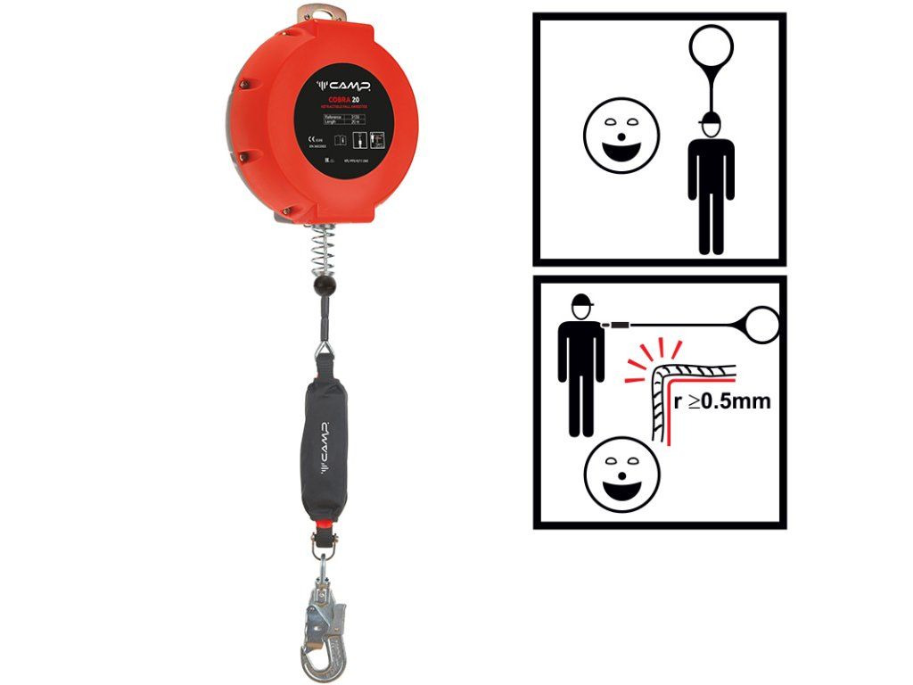 Selfwinding fall arrester CAMP Cobra 20 Fall Protection