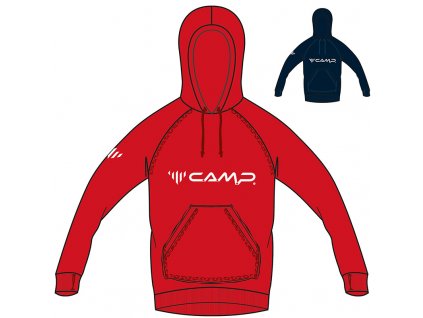 CAMP Hoodie Camp červená XXL